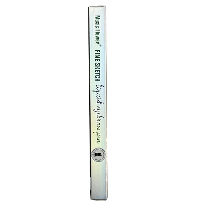 Music Flower Eyebrow Pencil, Liquid Eyebrow pen, Waterproof Brow Pen with Micro-Fork Tip, Fine Sketch Long Lasting Smudgeproof Microblading Pen - Chestnut