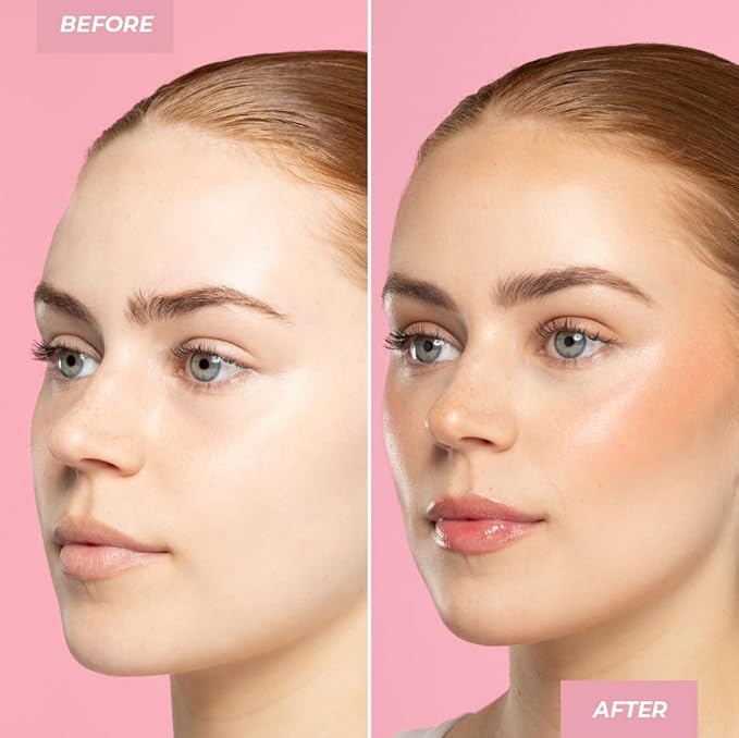 MCoBeauty Baby Face Multi-Use Cream Stick, Kitty Coral Pearl Shade, Silky Smooth, Buildable Blush for Eyes, Lips & Cheeks, Vegan, Cruelty Free Cosmetics-BrightBean Baby