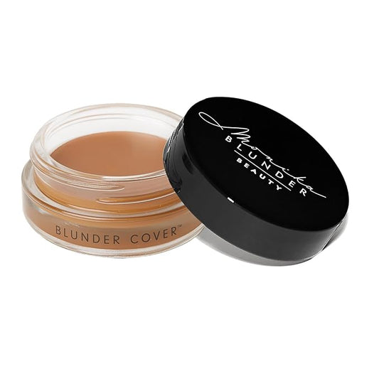 Monika Blunder Beauty - Blunder Cover Foundation Concealer - Shade: 6.25 - Sechs.25 - Deep Neutral Olive Undertones - Clean Beauty, All-In-One, Cruelty-Free, Vegan - 0.62 oz-BrightBean Baby