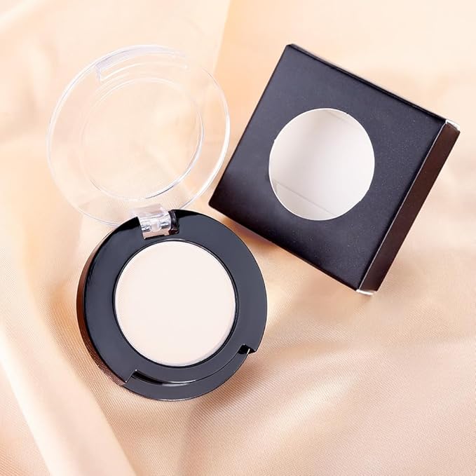 Monochrome Matte Eyeshadow Makeup Palette, Highly Pigmented Ivory White Eyeshadow Palette, Matte Pressed Powder Eye shadow Makeup, Single Vegan Eye Shadow, Daily Evening Women Girls Eyeshadow Gift 1#
