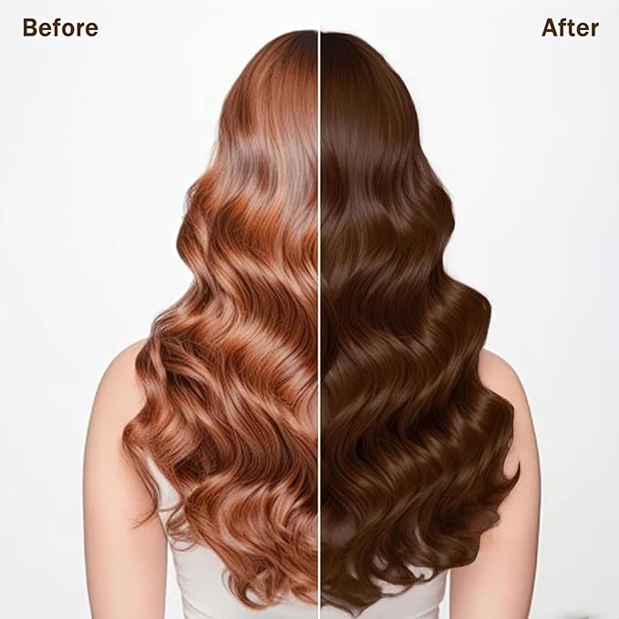 Dark Coffee Hair Dye Shampoo 3 in 1 for Gray Hair, Long-lasting & Natual Hair Color Shampoo, Herbal Ingredients Natural Shampoo Hair Dye Effect in Minutes, Gifts for Men Women 500ml-BrightBean Baby