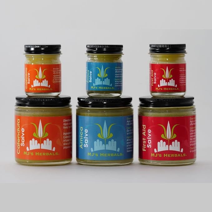 MJ’s Herbals Arnica Salve | Organic, Maximum Strength, Immediate Relief for Sore Muscles & Feet | Bruise Recovery, Fantastic Massage & After Yoga Balm | No Parabens, No Synthetics (1 oz)-BrightBean Baby