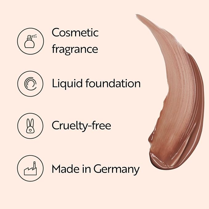 M. Asam MAGIC FINISH Supercharge Serum Foundation Deep Almond (1.01 Fl Oz) - Moisturizing Make Up & Firming Face Serum In One, Anti-aging CC Cream With Optimal Coverage & Hyaluronic Acid-BrightBean Baby