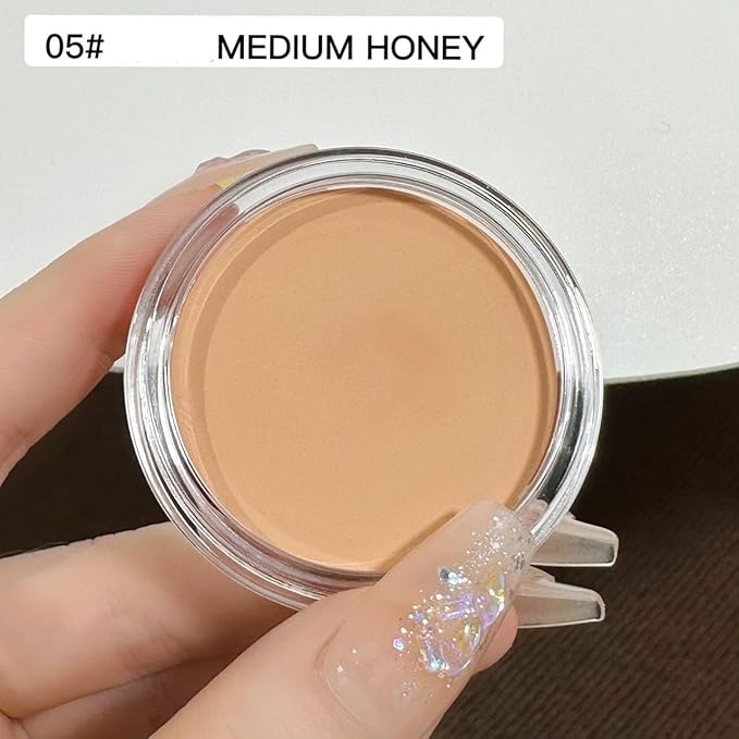 7 Color Solid Concealer Full Coverage Correcting Cream Concealer Waterproof Long-lasting Under Eye Concealer for Dark Circles Color Corrector Pro Concealer (Color 05)-BrightBean Baby