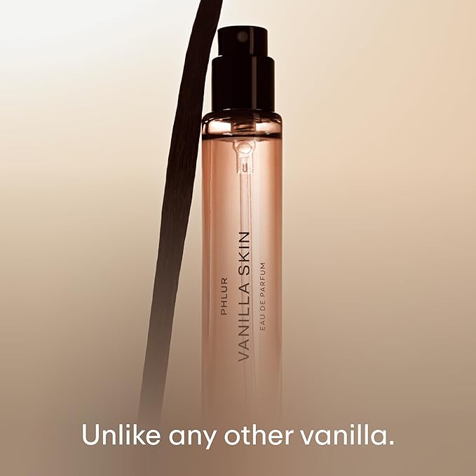 PHLUR Vanilla Skin Eau de Parfum - Travel Size Perfume Fragrance - Vanilla Perfume with Pink Pepper, Cashmere Wood & Sandalwood (9.5mL)-BrightBean Baby