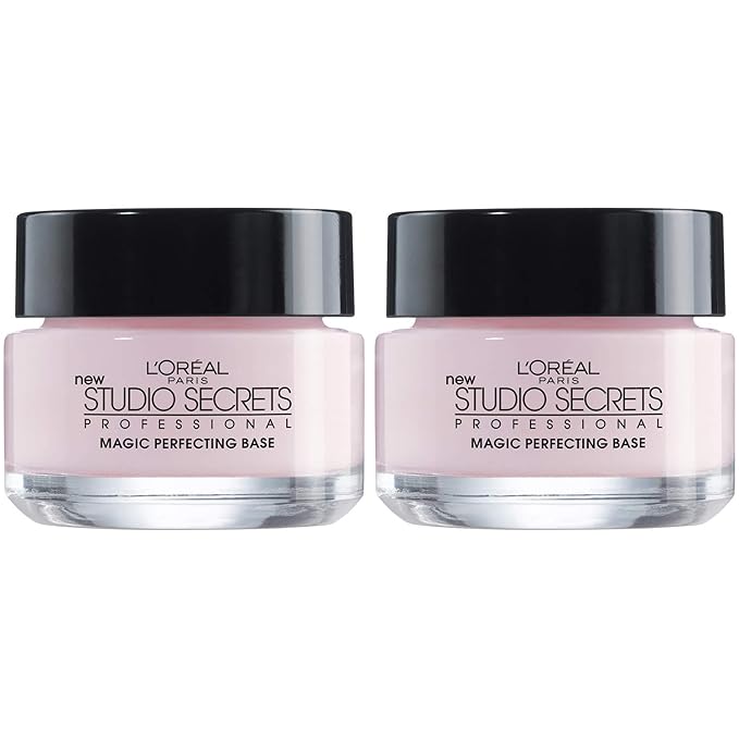 L'Oreal Paris Magic Perfecting Base Face Primer, Instantly Smoothes Lines, Mattifies Skin and Hides Pores, Suitable for All Skin Types, 2 Count-BrightBean Baby
