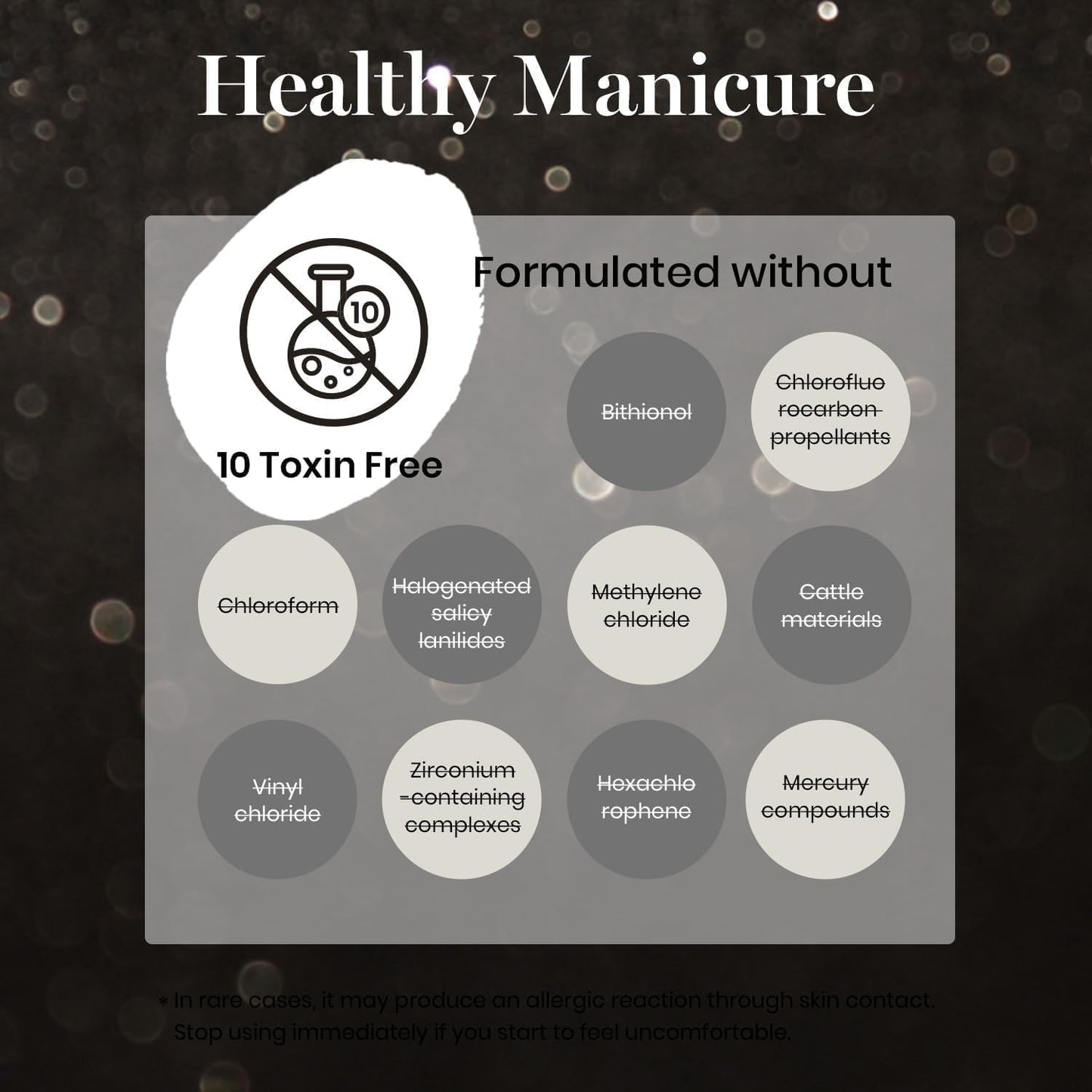 Beetles Black Gel Nail Polish, 1Pcs 15ML Glitter Gel Nail Polish Black Sparkle Reflective Shimmer Color Soak Off UV Lamp Disco Nail Art Manicure Salon DIY at Home Gifts for Her-BrightBean Baby