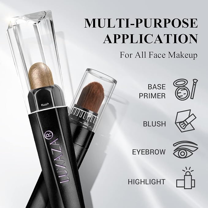 Neutral Eyeshadow Stick Makeup Set, Metallic Shimmer Matte Cream Eye Shadow Eyeliner Brightener Pencil Crayon - Classic 6PCS A003