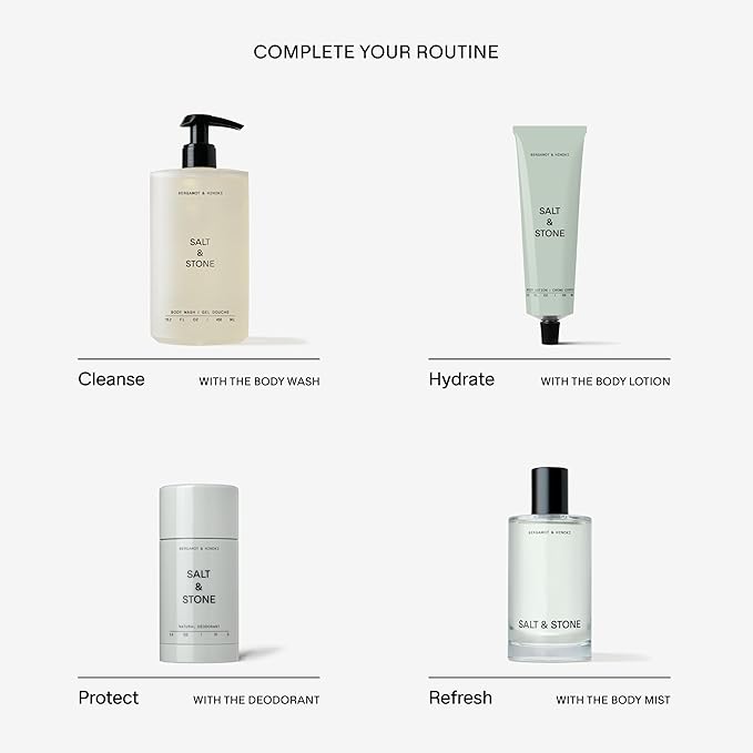 Salt & Stone Body Mist + Natural Deodorant Bundle | Bergamot & Hinoki-BrightBean Baby