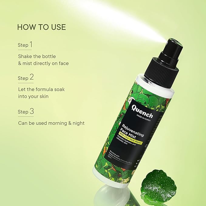 Quench CICA & 2% Niacinamide Face Mist Toner for Oil & Acne Control | Hydrates, Calms and Refreshes Skin | Gentle & Non-Irritating | Lightweight, Alcohol-Free and Non-Comedogenic (100ml)-BrightBean Baby