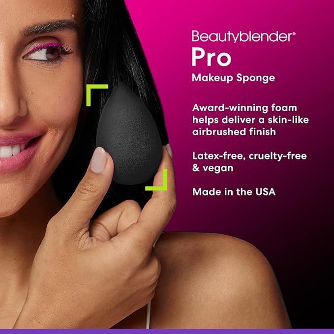 Beautyblender® | Pro Blender Makeup Sponge | Blend Liquid Foundations, Powders and Creams | Streak Free Application | Vegan, Cruelty Free | Made in USA-BrightBean Baby