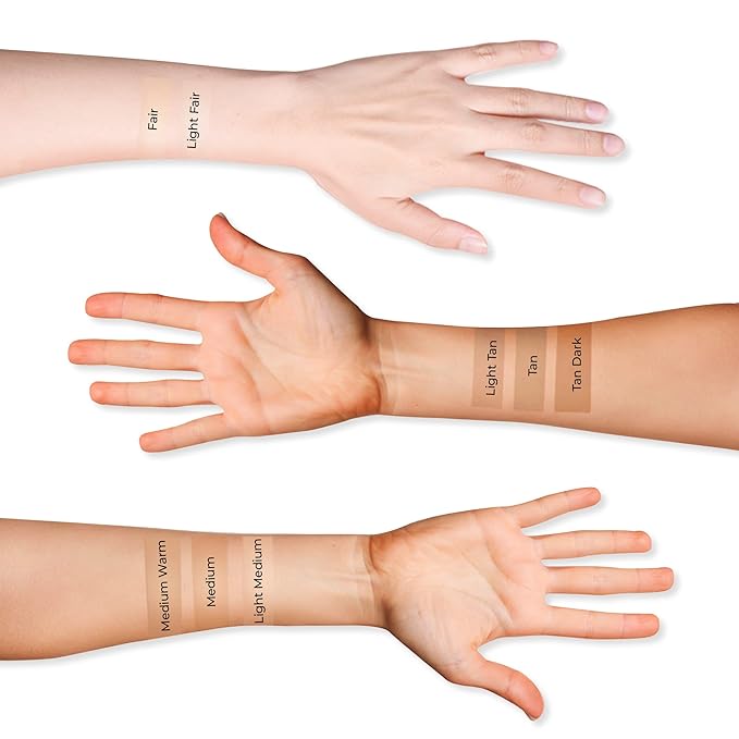 LUMINESS Silk Airbrush Spray Foundation & Buffing Brush Kit – Full Coverage Foundation & Dual-Sided Buffing Brush - Buildable Coverage, Anti-Aging Formula Hydrates & Moisturizes (Shade - Light Rich)-BrightBean Baby