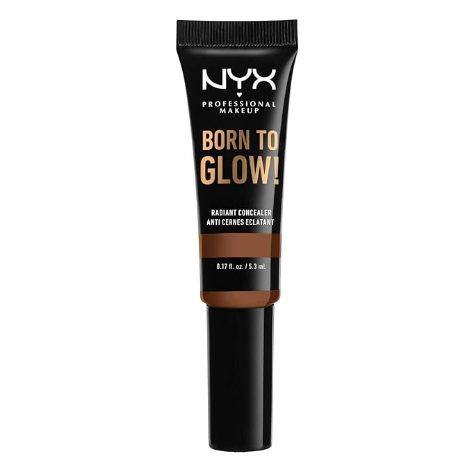 NYX PROFESSIONAL MAKEUP Born To Glow Radiant Concealer, Medium Coverage - Cappuccino-BrightBean Baby
