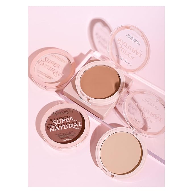 Pressed Face Powder Makeup Mineral Foundation Finishing Powder Pressed Finishing and Setting Powder Loose Setting Powder Makeup #08-BrightBean Baby