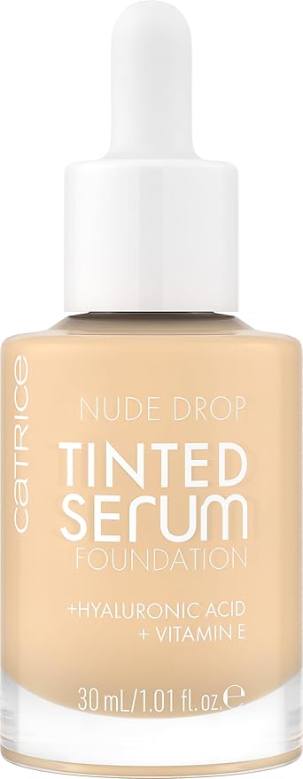 Catrice | Nude Drop Tinted Serum Foundation | Lightweight, Hydrating, Buildable Coverage | Enriched with Hyaluronic Acid & Vitamin E | Vegan & Cruelty Free (005W)-BrightBean Baby