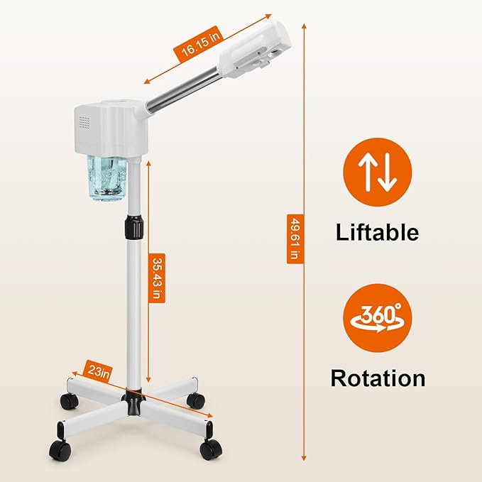 JOSTZHXIN Professional Facial Steamer, Esthetician Face Steamer Hot Mist, Facial Steamer for Home Beauty Salon Spa-BrightBean Baby