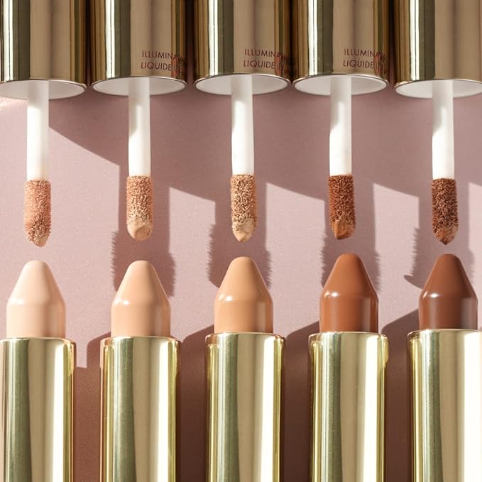 Wander Beauty Dualist Matte and Illuminating Concealer Makeup - Ivory Fair - Dual-Ended Matte Concealer Stick + Liquid Concealer - Full Coverage Concealer Brightens, Firms, & Hydrates - 0.28 fl oz-BrightBean Baby