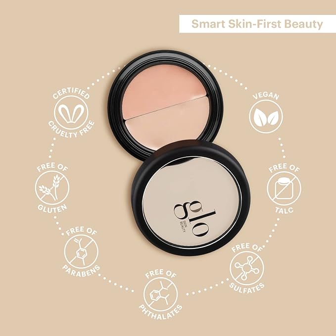 Glo Skin Beauty Under Eye Concealer Makeup with Duo Shades for Custom Blending - Corrects & Conceals Dark Circles & Redness - Buildable Longwearing Coverage (Beige)-BrightBean Baby