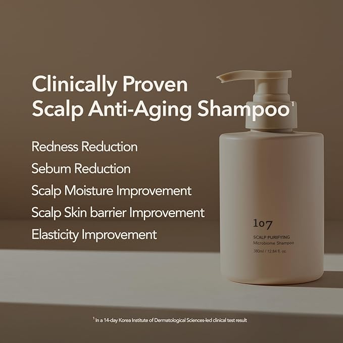 107 Clarifying Shampoo - Purifying Shampoo for Build Up, Dirt, Oil, Itchy, Dry Scalp – Fermented Vinegar & Ginseng for Refreshed & Revitalized Scalp - Paraben, Phthalate and Sulfate Free (16.9 oz)-BrightBean Baby