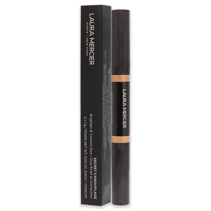 Laura Mercier Secret Camouflage Concealer Duo Stick - 3C Medium with Cool Undertones Women 2 x 0.3 oz-BrightBean Baby