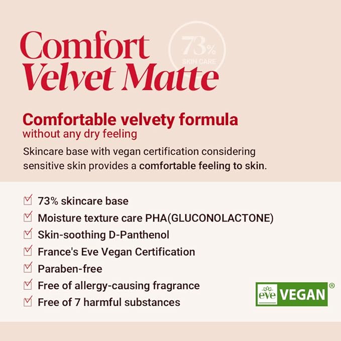 Espoir Pro Tailor Foundation Be Velvet SPF22 PA++ #5 Beige 1.01 fl oz | Powerful Lastingness Cover | Thin Coverage Improving Skin Texture | Velvety Formula without any Dry Feeling | Korean Makeup-BrightBean Baby