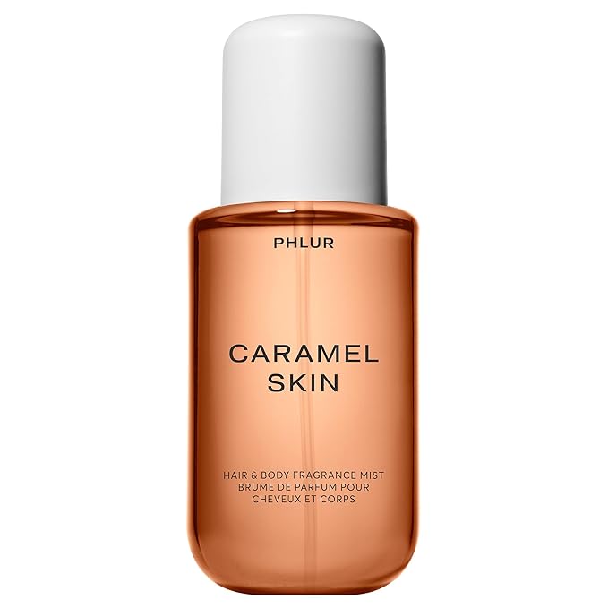 PHLUR Caramel Skin Body Mist - Hair & Body Mist Fragrance - Caramel Body Spray with Vanilla, Brown Sugar, Bergamot, Sandalwood & Musk (8 Fl Oz)-BrightBean Baby