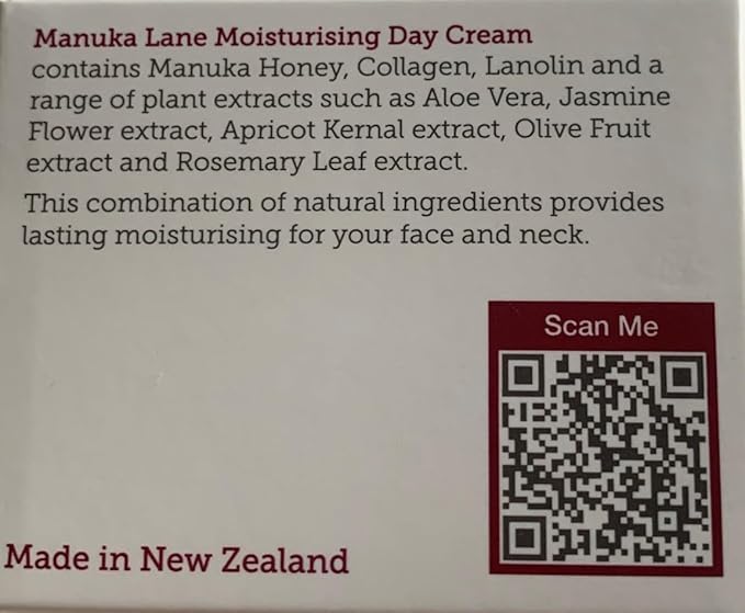 Manuka Lane Luxury Moisturizing Day Cream The Ultimate Skin Moisturizer with real New Zealand Manuka Honey, Hydrolyzed Collagen, and skin-enriching Lanolin-BrightBean Baby