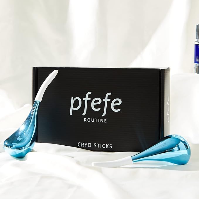 Cryo Sticks for Face, Ice Globes Cryo Globes for Facials, Esthetician Supplies Gifts, Unbreakable Stainless Steel Ice Roller Cooling Spa Balls with Storage Case-BrightBean Baby