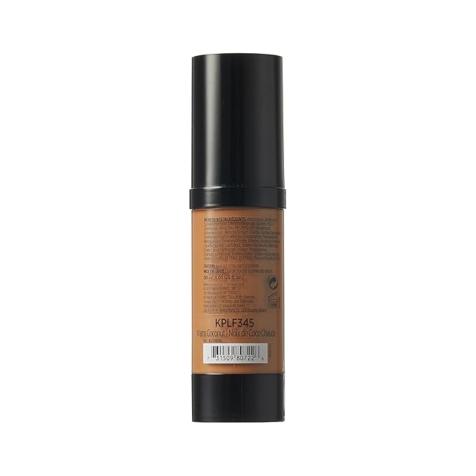 Kiss New York Professional Liquid Foundation - Lightweight and Hydrating Formula, Natural Finish, Control Shine, Cover Pores, Medium to Full Coverage, Green Tea Extract (Warm Coconut)-BrightBean Baby