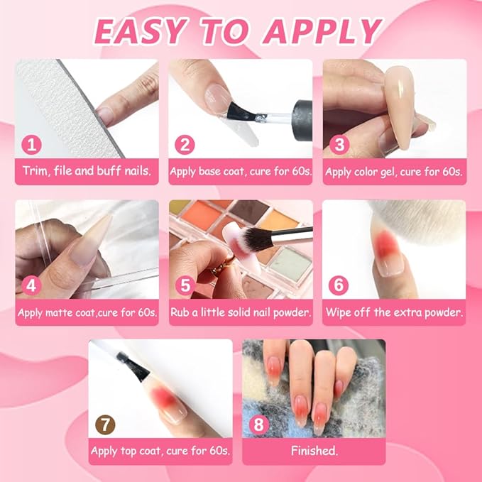 18 Colors Neon Phosphor Solid Pigment Powder Set for Ombre Nails, Fluorescent Nail Pigment Glitter Iridescent Rubbing Dust with Nail Ombre Brush for Gradient Nail Art Manicure DIY Accessories-BrightBean Baby