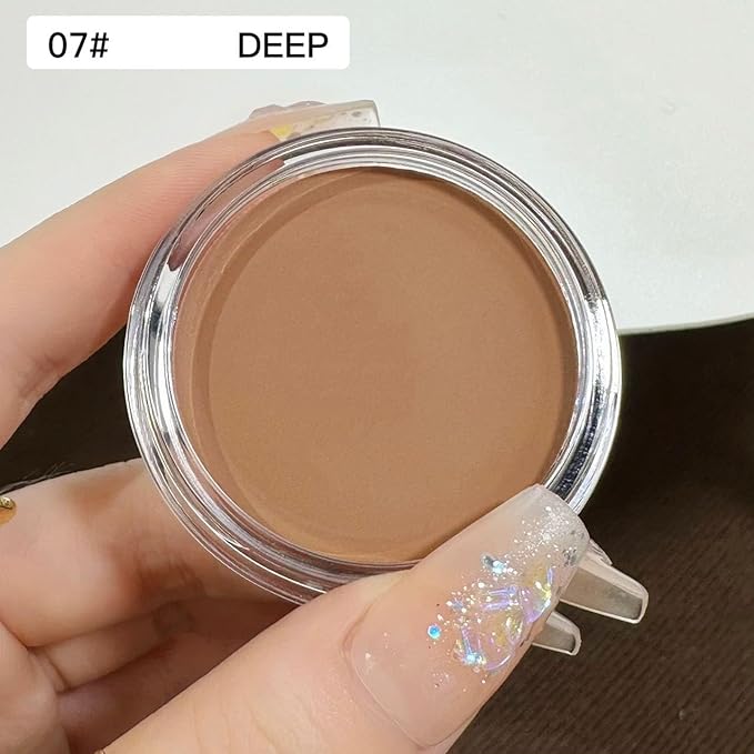 7 Color Solid Concealer Full Coverage Correcting Cream Concealer Waterproof Long-lasting Under Eye Concealer for Dark Circles Color Corrector Pro Concealer (Color 07)-BrightBean Baby