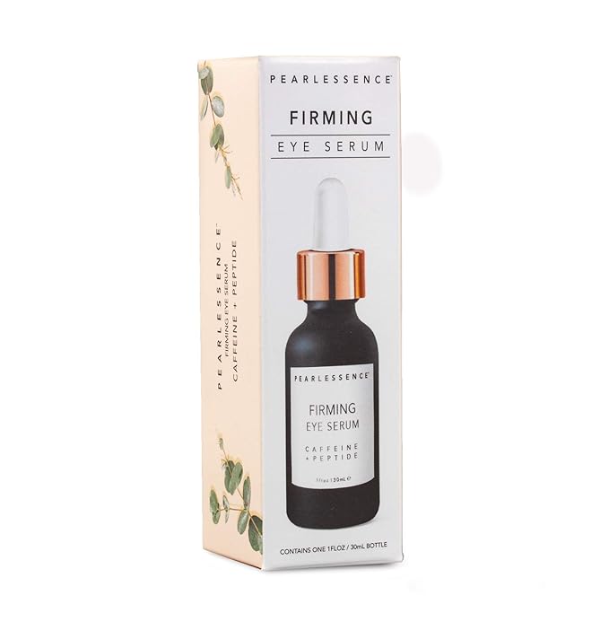 Pearlessence Firming Eye Serum with Caffeine + Peptide – Rejuvenates Puffy Eyes & Reduces Under Eye Bags | Made in USA & Cruelty Free (1oz)-BrightBean Baby