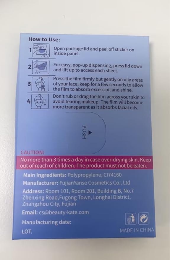 Great Absorbent Oil Blotting Sheets for Face - 10% Larger Oil Control Film 50 Sheets- High-Performance, Makeup Friendly Blotting Paper for Oily Skin, Tear-proof Oil Absorbing Tissues-BrightBean Baby