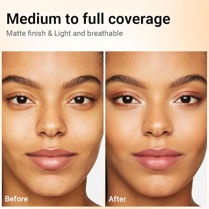 Pressed Matte Face Powder Makeup & Setting Powder for Poreless Wrinkle Blurring Contour Concealer Finishing,Lightweight,High Coverage,Shine Control, N.W 10g (03)-BrightBean Baby