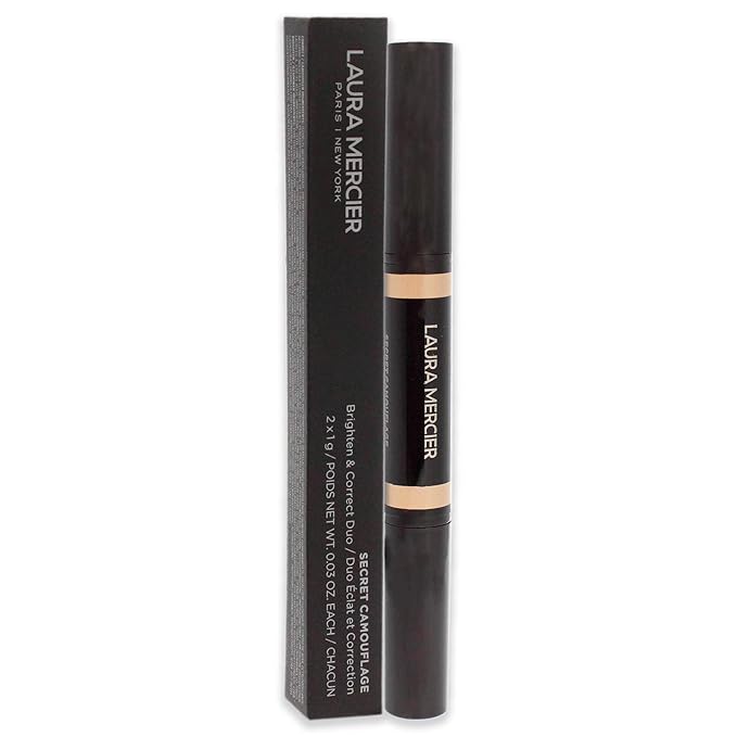Laura Mercier Secret Camouflage Concealer Duo Stick - 1N Fair with Neutral Undertones Women 2 x1g/ 0.03 oz-BrightBean Baby