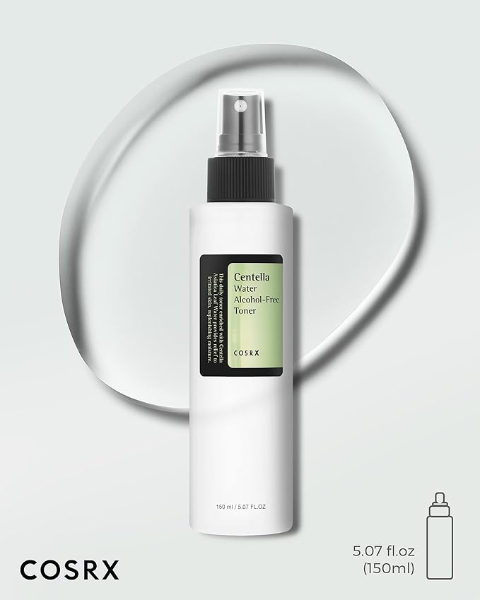 COSRX Alcohol-Free Cica Toner, 150ml / 5.07 fl.oz | Spray-type Korean Toner with Centella Asiatica for Hydrating & Soothing Redness | Korean Skin Care, Not Tested on Animals, Paraben Free-BrightBean Baby
