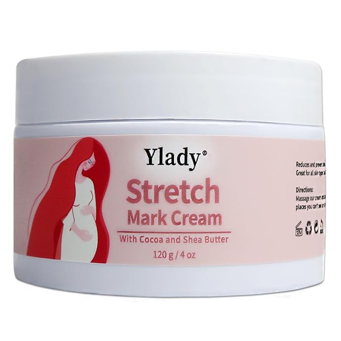 Stretch Mark Cream 120g/4 oz Stretch Marks Lotion Pregnancy Creams, Belly Butter Pregnant Women Stretch Mark Removal Treatment, Maternity Skin Care Moisturizer Scar Wrinkle Prevention-BrightBean Baby