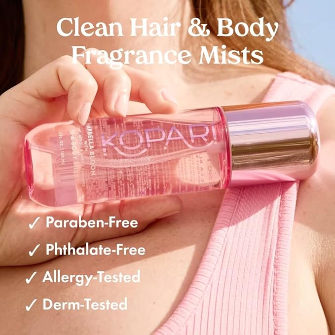 Kopari Hair & Body Mist Marbella Bloom, Long-Lasting Bright Inviting Floral, Blend of Neroli & Bergamot, with a Touch Of Cardamom and Vetiver, 4 oz-BrightBean Baby