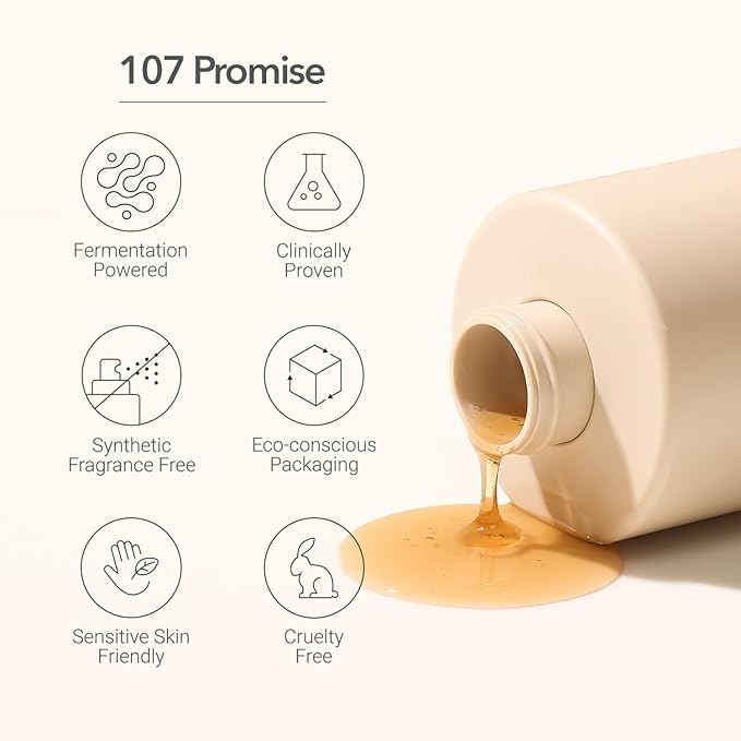 107 Clarifying Shampoo - Purifying Shampoo for Build Up, Dirt, Oil, Itchy, Dry Scalp – Fermented Vinegar & Ginseng for Refreshed & Revitalized Scalp - Paraben, Phthalate and Sulfate Free (16.9 oz)-BrightBean Baby