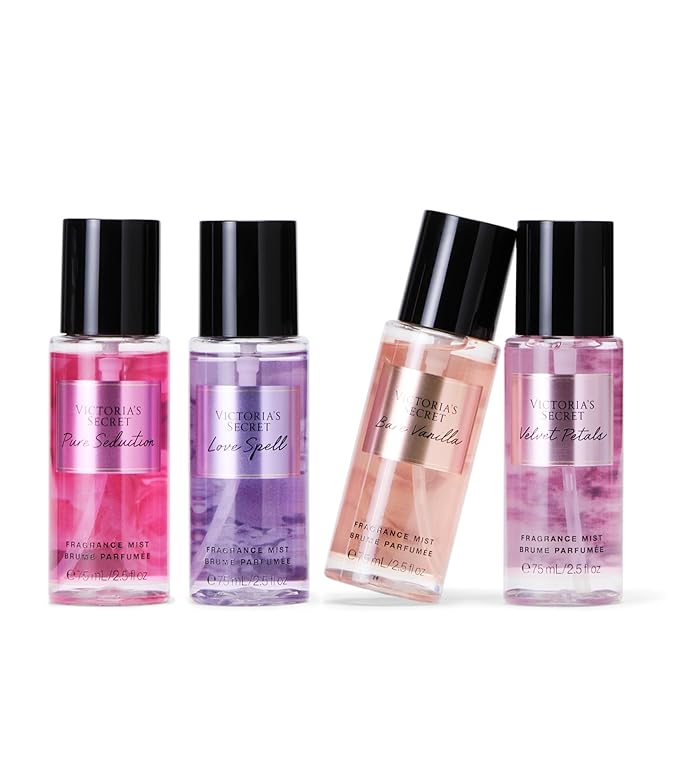 Victoria's Secret Fragrance Mist Collection 4 Piece Mini Gift Set, Assorted Scents-BrightBean Baby