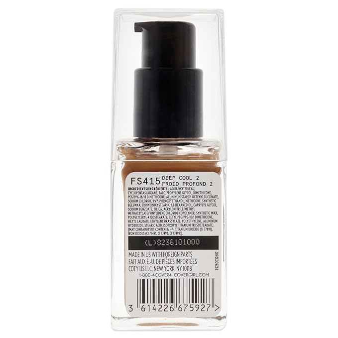 COVERGIRL Matte Ambition, All Day Foundation, Deep Cool 2, 1.01 Ounce-BrightBean Baby