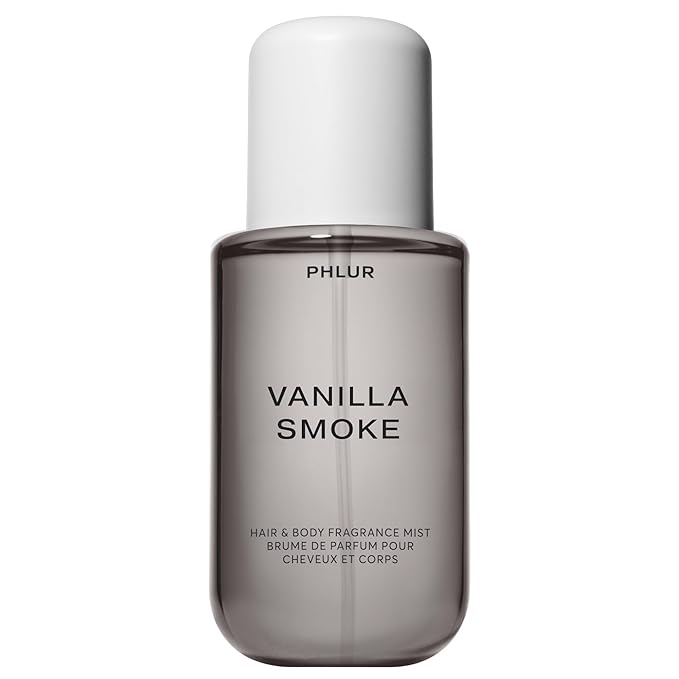 PHLUR Vanilla Smoke Body Mist - Hair and Body Mist Fragrance - Cashmere Vanilla Body Spray with Pink Pepper, Bergamot, Tonka Bean & Incense (8 Fl Oz)-BrightBean Baby