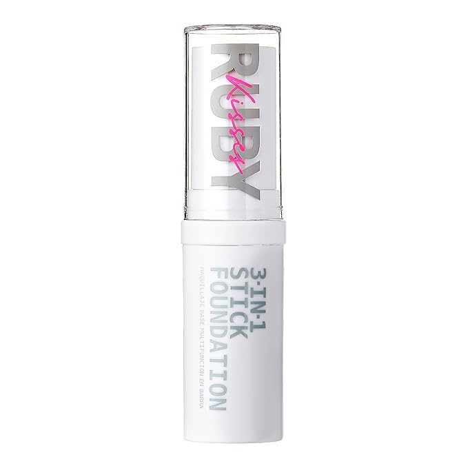 Ruby Kisses Natural Full Coverage 3-In-1 Stick Foundation. Easy to Apply, Hydrating, Lightweight, Long Lasting, Concealer and Contour Stick for Face Makeup (Deep Honey)-BrightBean Baby