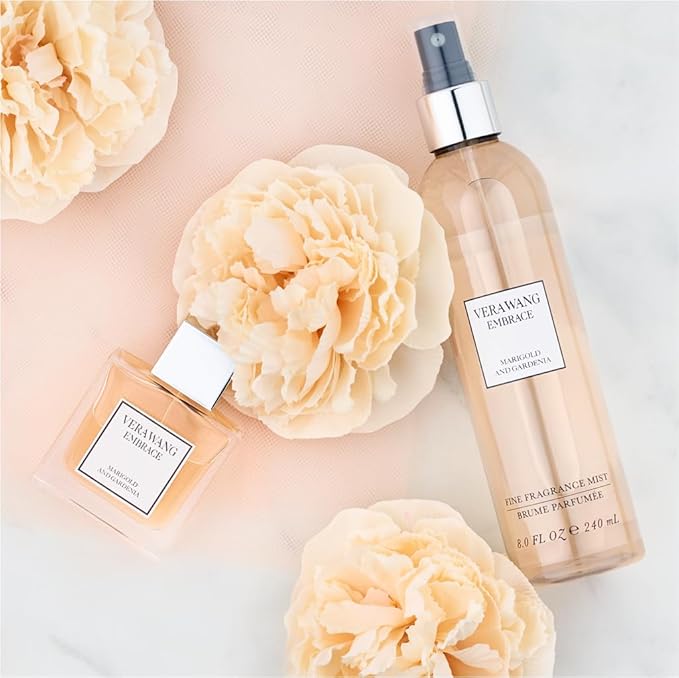 Vera Wang Embrace Merigold and Gardenia Body Mist 8.4 fl oz (Pack of 1), Notes of Melon, Gardenia, and Marigold, Women's Fragrance, Long Lasting, Everyday Fragrance-BrightBean Baby