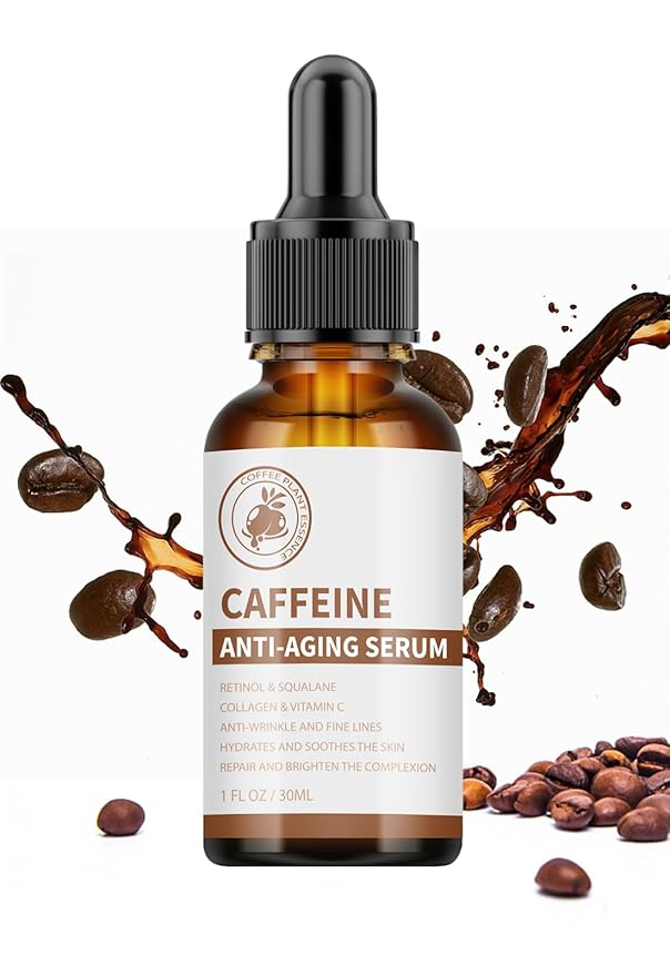 Caffeine Eye Serum Under Eye Treatment Serum for Moisturizing Anti-Aging Brightening Eye Serum, Caffeine Eye Cream for Wrinkles, Dark Spots and Dark Circles Beauty Skin Care-BrightBean Baby