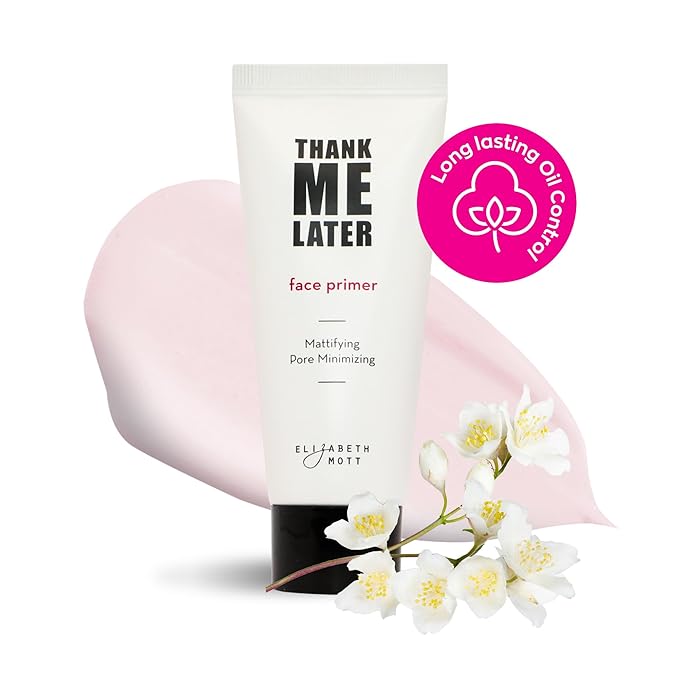 Elizabeth Mott Thank Me Later Face Primer - Mattifying Makeup Base Primer for Shine and Oil Control - Pore Minimizer, Smooths Wrinkles and Fine Lines – Long-Lasting Makeup Gripping Formula, 30g-BrightBean Baby
