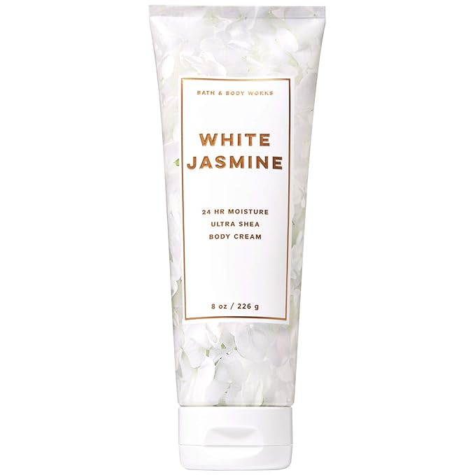 Bath and Body Works White Jasmine Ultra Shea Body Cream 8 Ounce (2019 Limited Edition)-BrightBean Baby