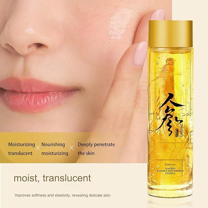 Ginseng Extract Liquid, Ginseng Extract Anti-Wrinkle Original Serum Oil, Korean Red Ginseng Essence for Anti Aging, Moisturizer, Fighting Collagen Loss, Reduces Wrinkles, Improves Sagging (2)-BrightBean Baby