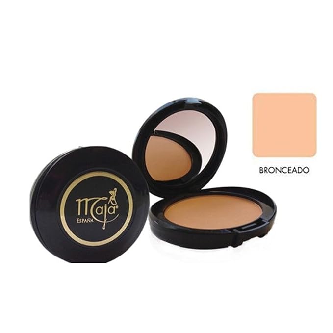 Bronceado Maja Pressed Powder| Delicately Scented Pressed Powder, Mirror and Tassel Compartment for Flawless Skin; 0.53 Ounces-BrightBean Baby
