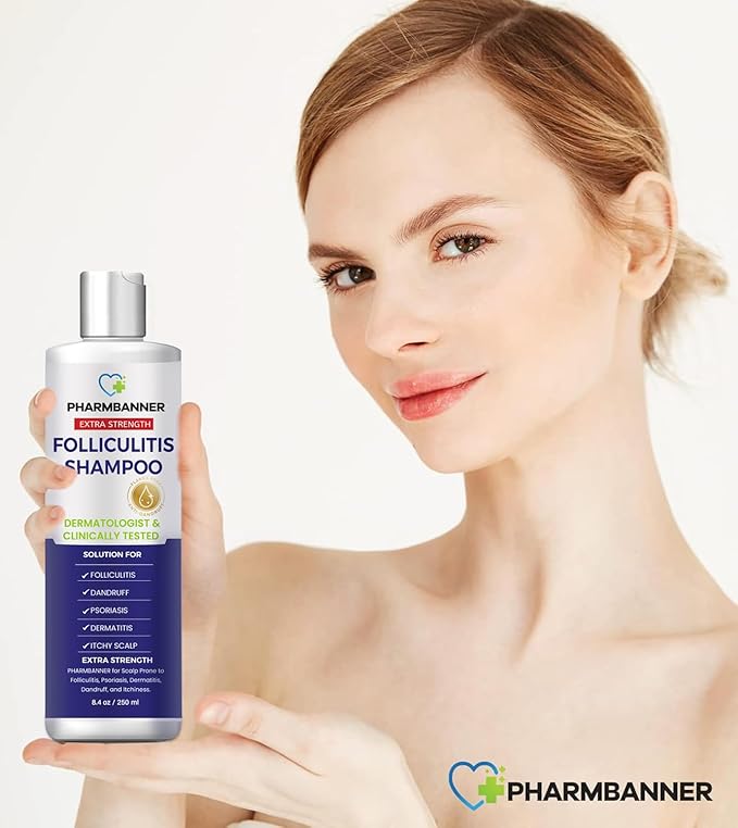 Anti-Fungal Shampoo for Folliculitis, Seborrheic Dermatitis, Scalp Psoriasis - Relieves Itchy & Dry Scalp-BrightBean Baby